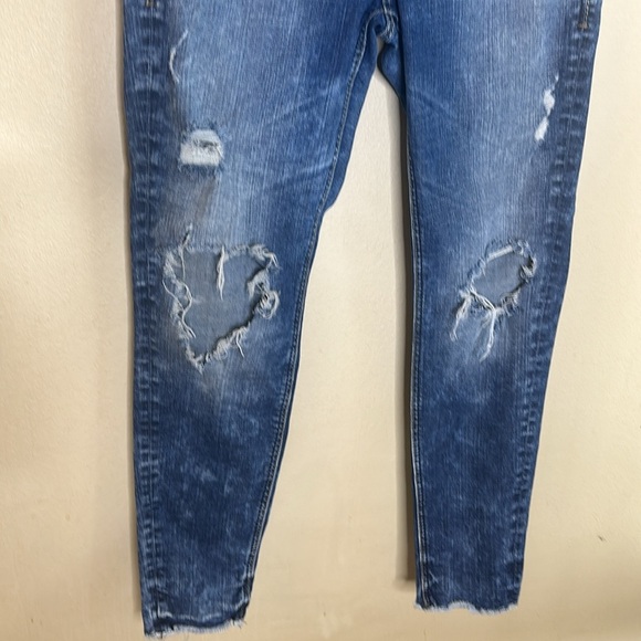 Silver Suki Skinny Jeans Distressed Stretch Mid Rise Womens Size 30 - Picture 4 of 15